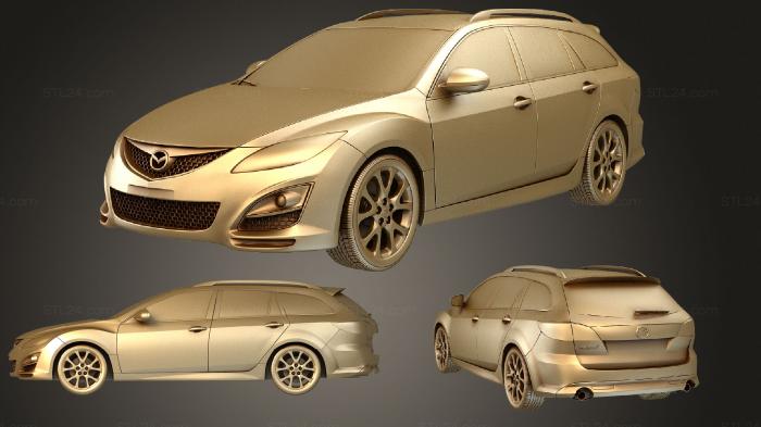 Автомобили и транспорт (Mazda 6 Универсал 2011, CARS_2380) 3D модель для ЧПУ станка